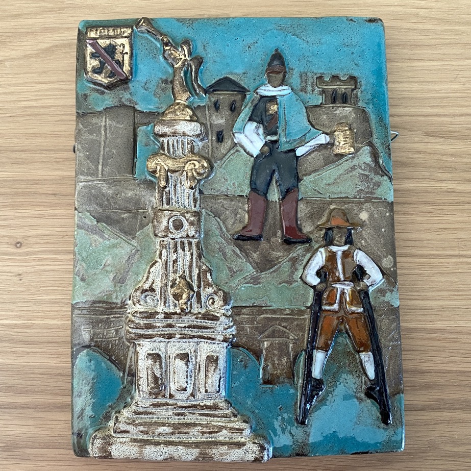Plaque céramique de Namur, Odette Dijeux VENDU