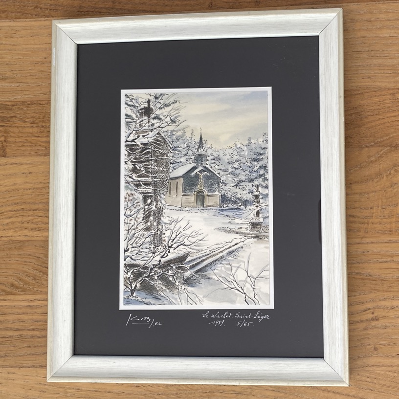 Gravure "Le Wachet Saint Léger 1989", Jacques Jacob