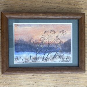 Petite aquarelle "Paysage", JEL Jacob