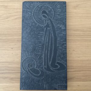 Plaque de schiste, Vierge à l'Enfant