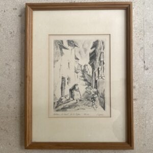 Gravure "Virton-Le Haut de la Vigne", Jean Lejour