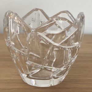 Photophore en forme d'oeuf en cristal, Villeroy & Boch