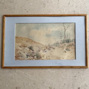 Aquarelle, Au Printemps, Nestor Outer 1899