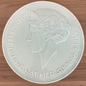 Plaque commémorative GD Charlotte, 1944, Villeroy & Boch