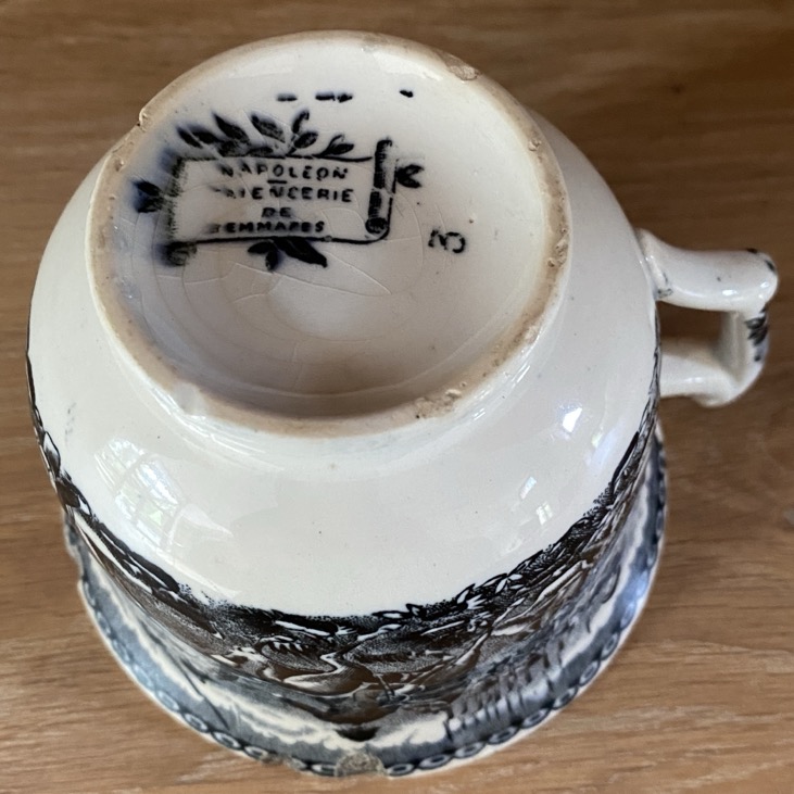 Tasse en faïence fine, Napoléon, Cappellemans, 19è – Image 4