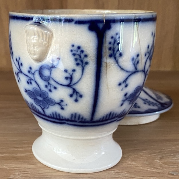 Sucrier en faïence fine "Saxe", Mouzin-Lecat, Nimy 19è – Image 2