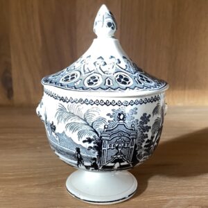 Sucrier en faïence fine, Fontaine, Boch Frères, 19è