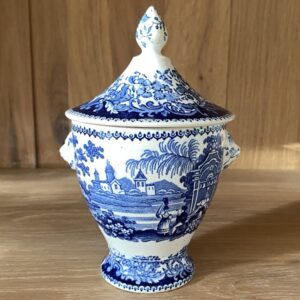 Sucrier en faience fine, Cappellemans 19è siècle