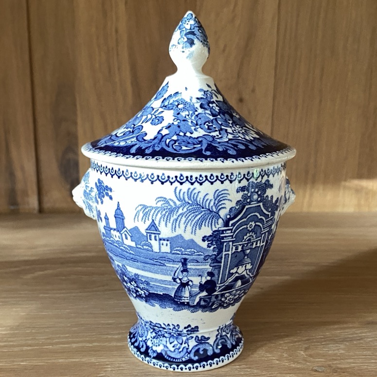 Sucrier en faience fine, Cappellemans 19è siècle – Image 2