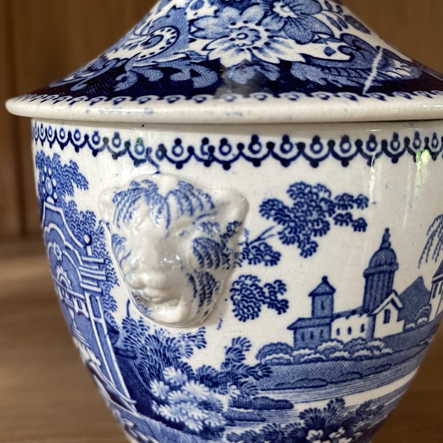 Sucrier en faience fine, Cappellemans 19è siècle – Image 4