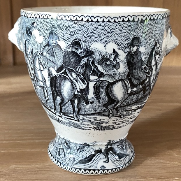 Sucrier en faïence fine "Napoléon" de Jemappes Cappellemans, 19è siècle – Image 2