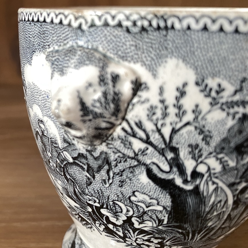 Sucrier en faïence fine "Napoléon" de Jemappes Cappellemans, 19è siècle – Image 4