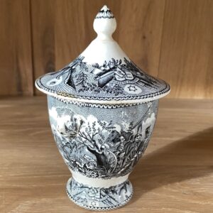 Sucrier en faïence fine "Napoléon" de Jemappes Cappellemans, 19è siècle