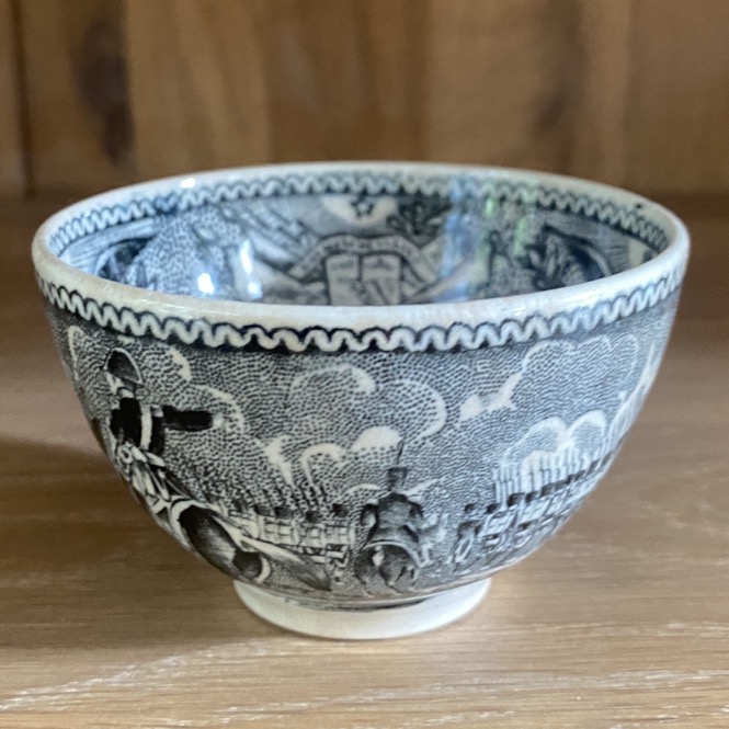 Petit bol en faïence fine, Napoléon, Jemappes Cappellemans 19è siècle – Image 2