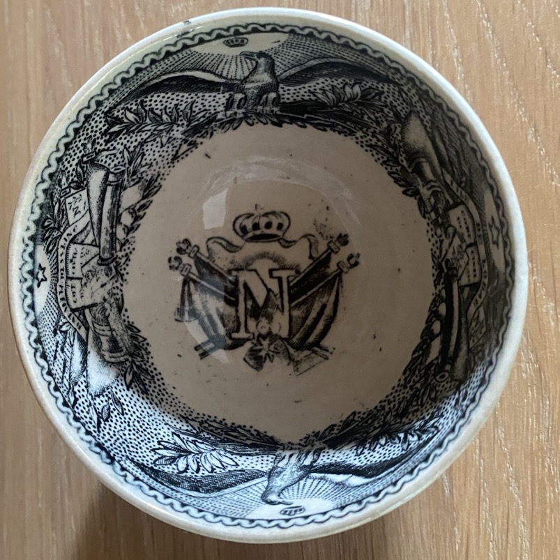 Petit bol en faïence fine, Napoléon, Jemappes Cappellemans 19è siècle – Image 3