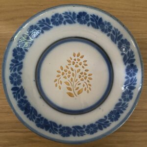 Assiette usuelle en faïence, Boch Luxembourg, 19è siècle