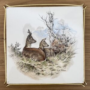 Sous-plat "Chevreuils", Villeroy & Boch Mettlach