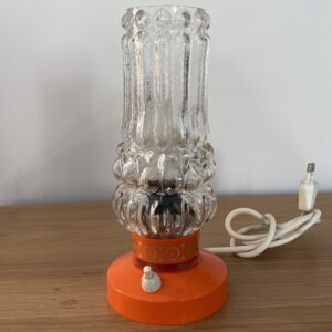Lampe de table orange, Vintage
