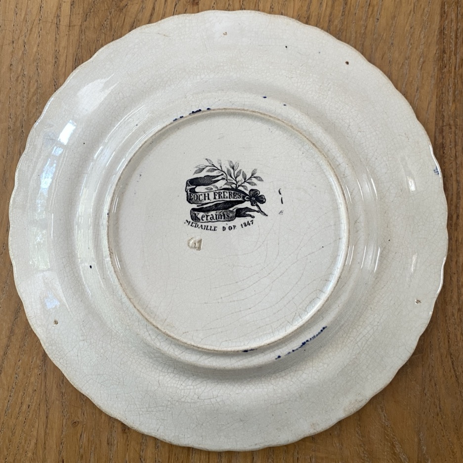 Assiettes "Historiques" Boch Kéramis 1847-1870 – Image 10
