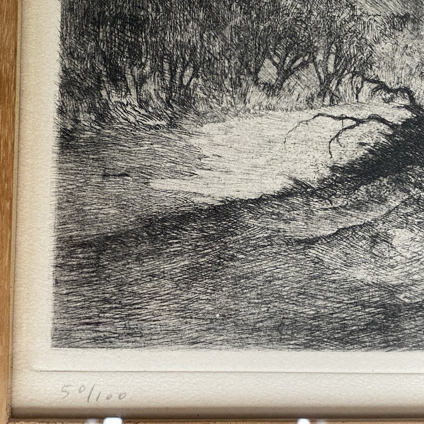 Gravure "le calvaire de Laiches-Chassepierre", Camille Barthélémy – Image 2