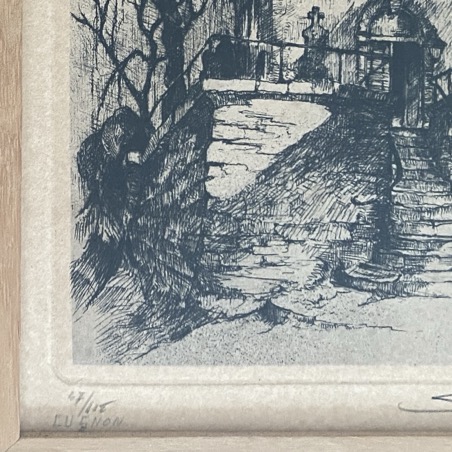 Gravure, L'église de Cugnon, Camille Barthélémy – Image 2