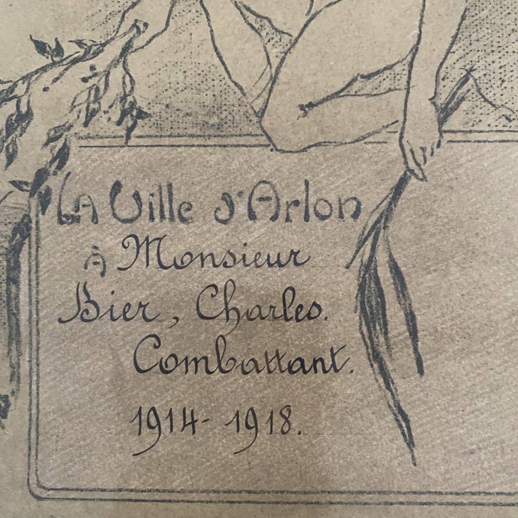 Gravure Combattant 1924-1918, Armand Massonet – Image 3