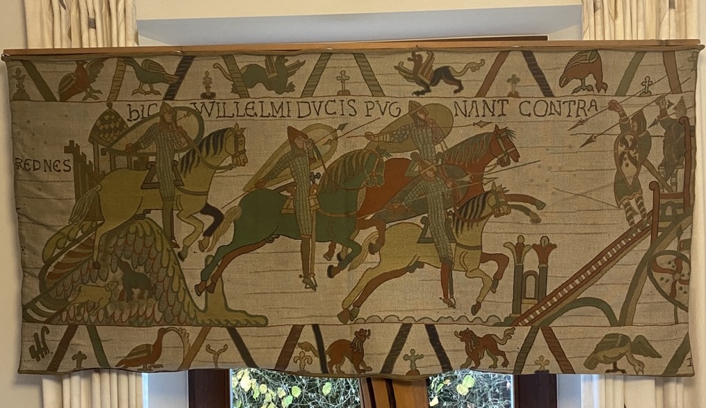 Tapisserie, extrait de la Tapisserie de Bayeux, 1976