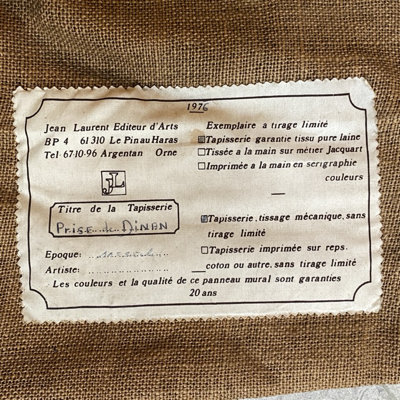 Tapisserie, extrait de la Tapisserie de Bayeux, 1976 – Image 4