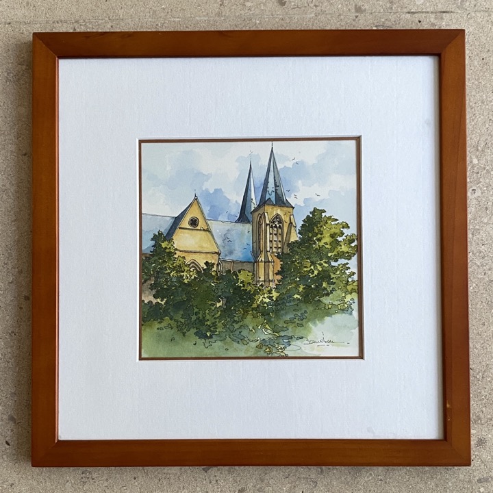 Aquarelle "La face Nord", Alain Baudson