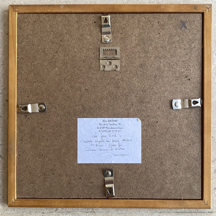 Aquarelle "La face Nord", Alain Baudson – Image 3