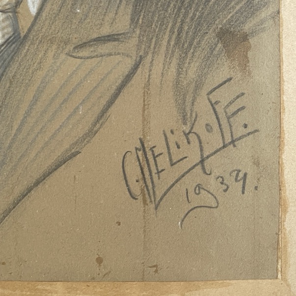 Dessin "Camille Tibesar", Charles Melikoff 1934 – Image 2