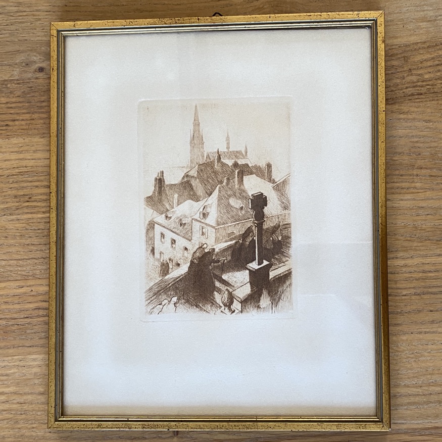 Gravure Montée de St Donat, Camille Barthélémy