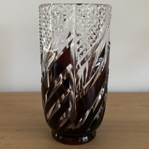 Vase "Marathon" en cristal Val Saint Lambert, Charles Graffart 1958
