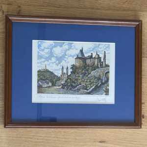 Gravure "Le Château de Clervaux", Géo Fosty