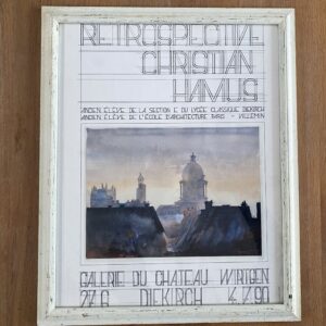 Affiche d'exposition Christian Hamus, 1990