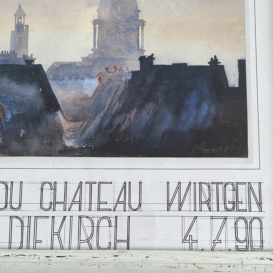 Affiche d'exposition Christian Hamus, 1990 – Image 2