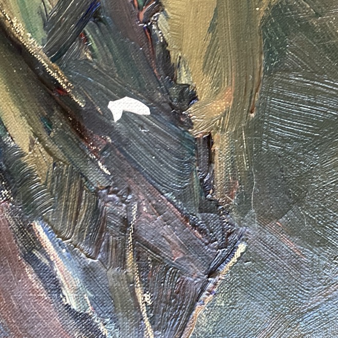 Peinture Paysage avec maison ardennaise, Albert Raty – Image 3