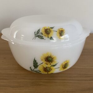 Cocotte en Arcopal "Marguerites"
