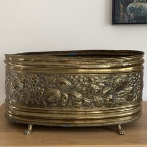 Grande jardinière en laiton, Art déco