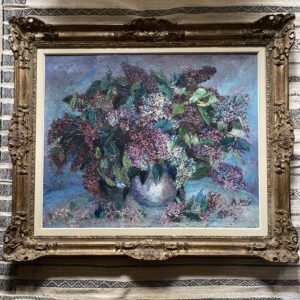 Peinture "Bouquet de lilas", Alexandrine Jacob