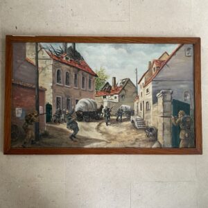 Peinture "Bataille de Cortenberg", Léopold Desloges