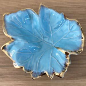 Feuille de vigne en faïence, Coceram