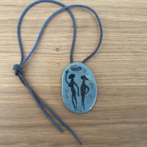 Médaillon "2 personnages féminins", Ernest Bernardy