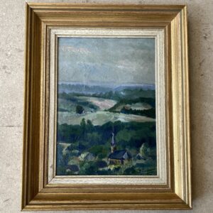 Peinture sur panneau, Paysage ardennais, Ph. Sch...?