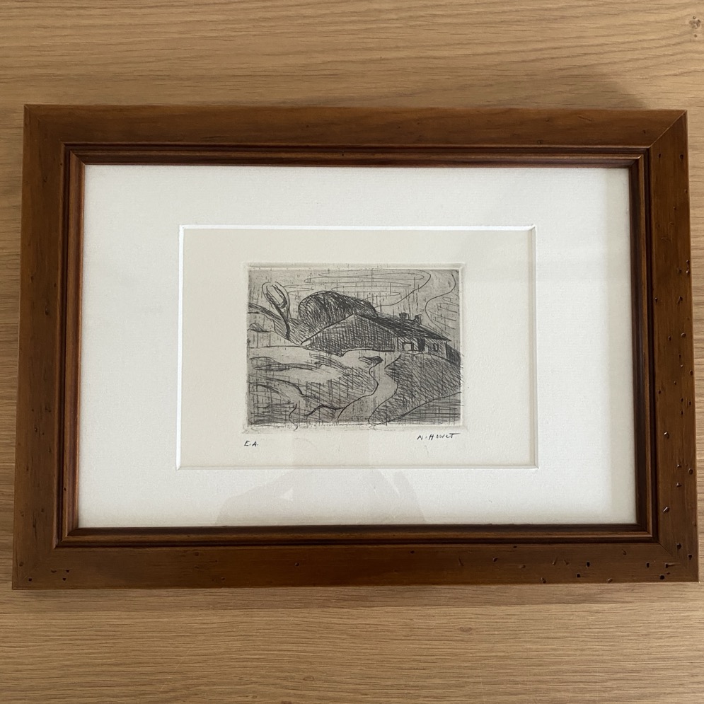 Gravure "Ferme", Marie Howet