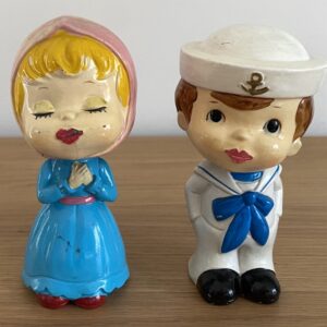 Bobbleheads en céramique, vintage