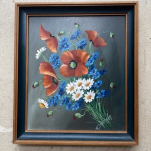 Peinture "Bouquet de fleurs", Eugène Schergen