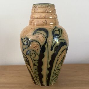 Vase Art déco, Faïencerie de Saint Ghislain, Louis Randour