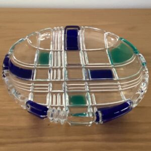 Plat en verre, Joska Allemagne, Vintage
