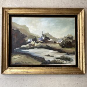 Peinture "Chassepierre", Simone Balon, deuxième moitié du 20è siècle